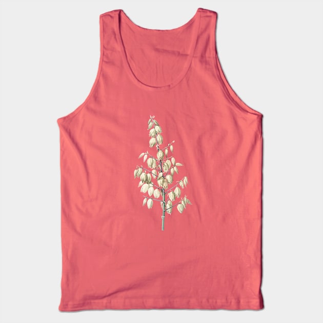 Vintage Adam's Needle Botanical Illustration Tank Top by Holy Rock Design